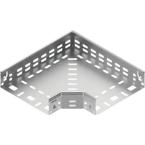 Cot 90° pentru jgheab metalic perforat 100x60mm