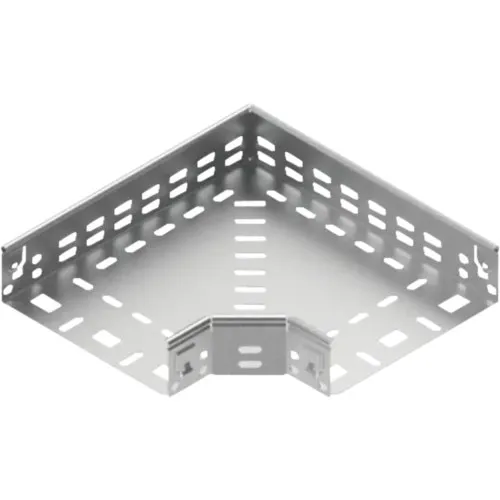 Cot 90° pentru jgheab metalic perforat 150x60mm