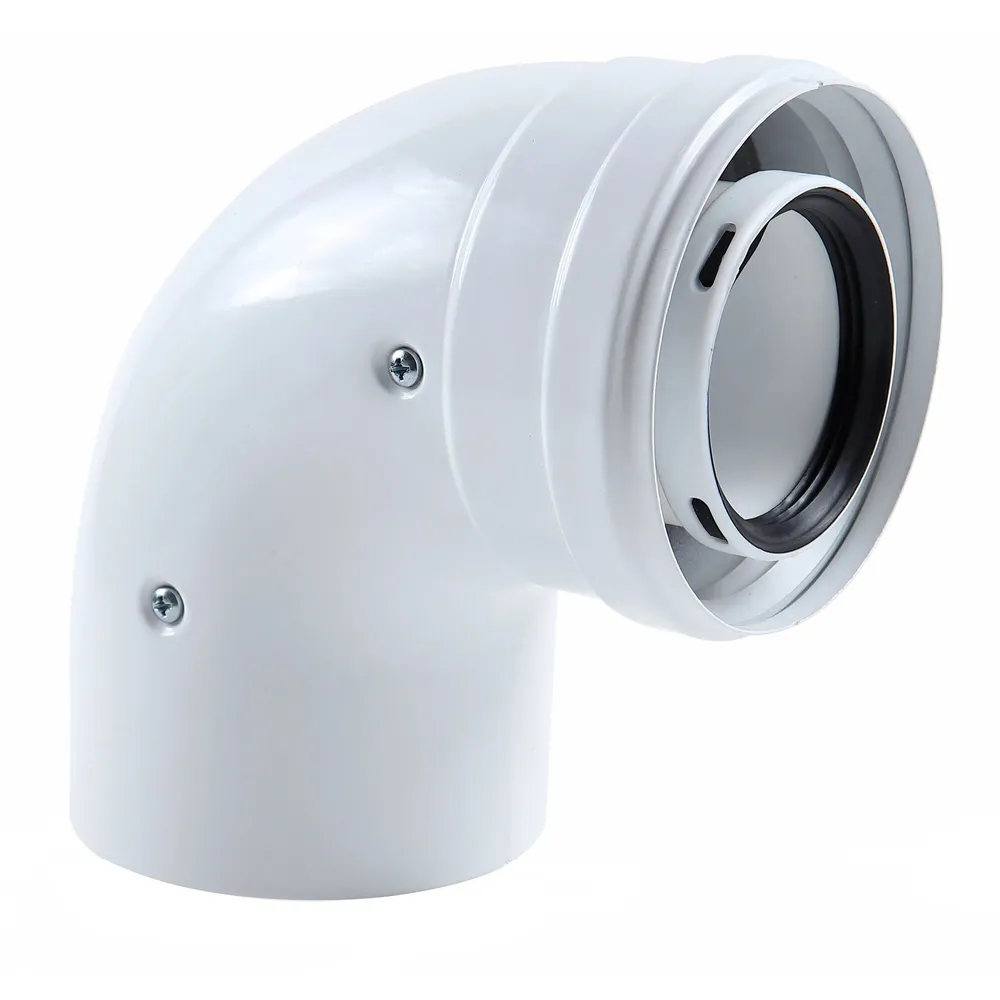 Cot coaxial condensatie 3318075, pentru centrale termice, D 60/100 mm, 90 grade