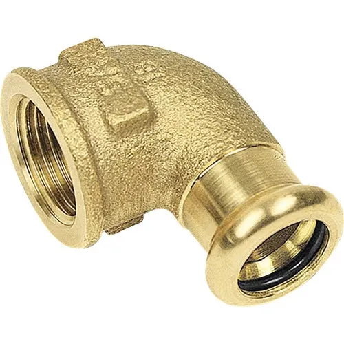 Cot cupru presare 1/2" x 15mm, fiting pentru imbinare cu filet, interior