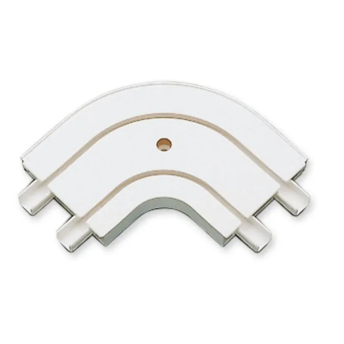 Cot exterior GE2, 5475, pentru prelungire sina cu 2 canale, PVC, alb, 13 cm