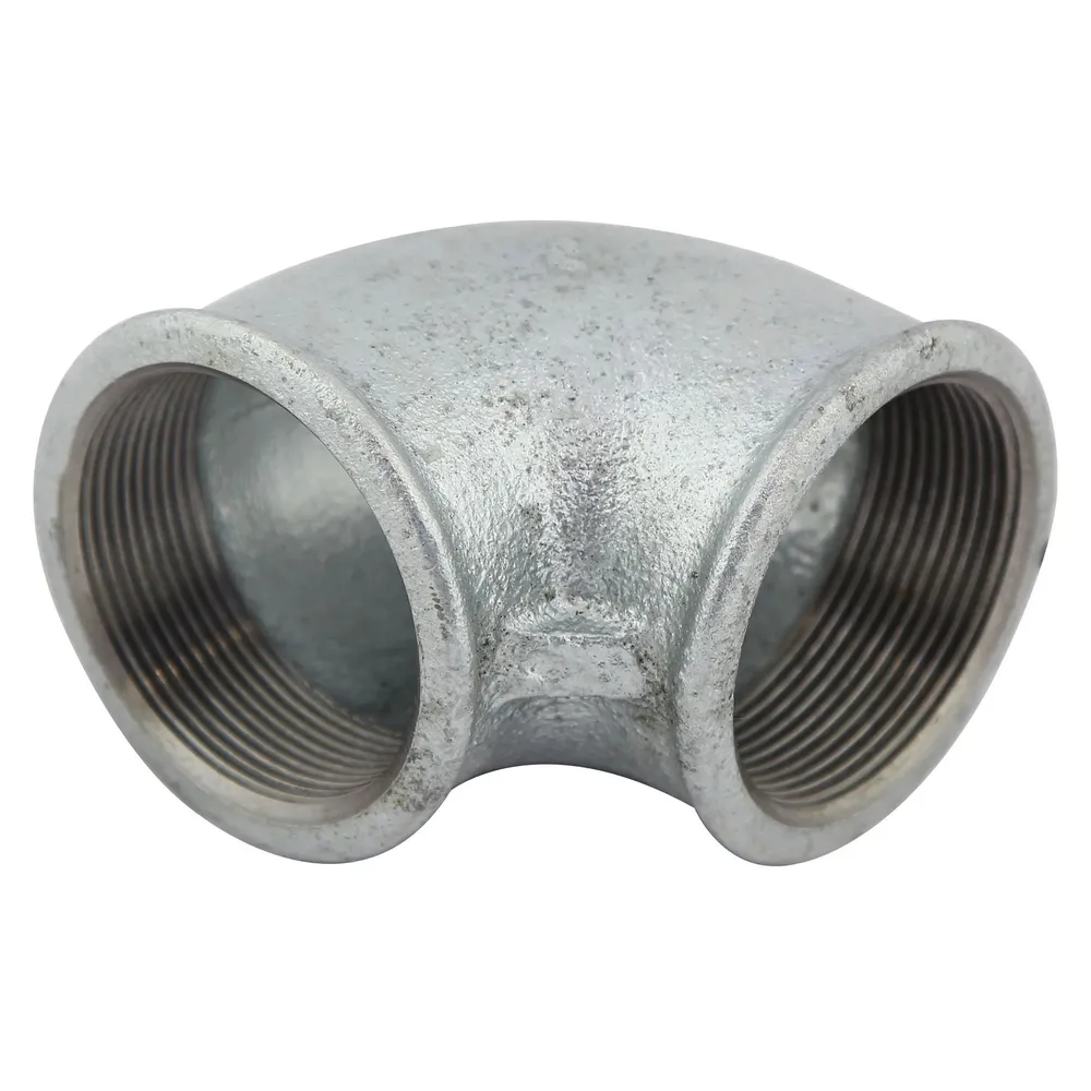 Cot fonta zincata, FI - FI, 1/2", 90 grade