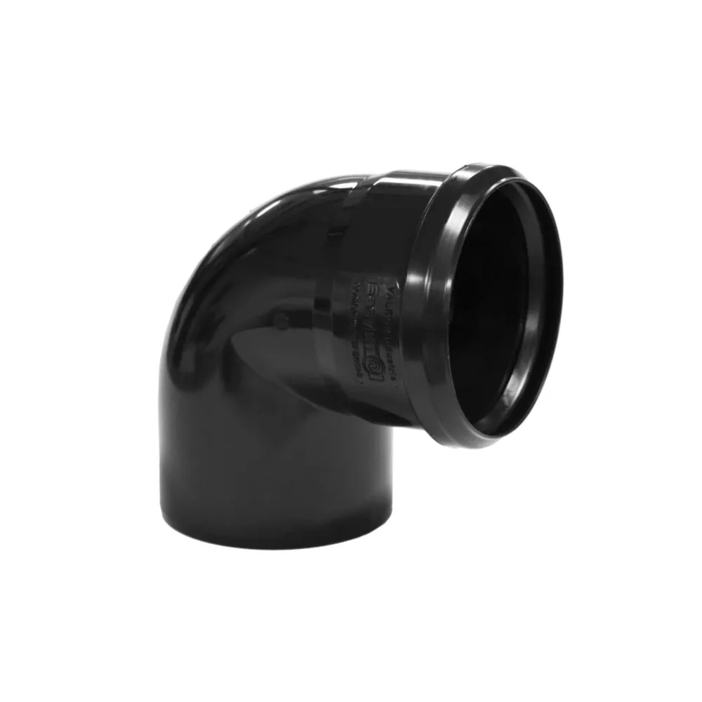 Cot polipropilena, fonoabsorbant, ignifugat, Ø 110 mm, 87°