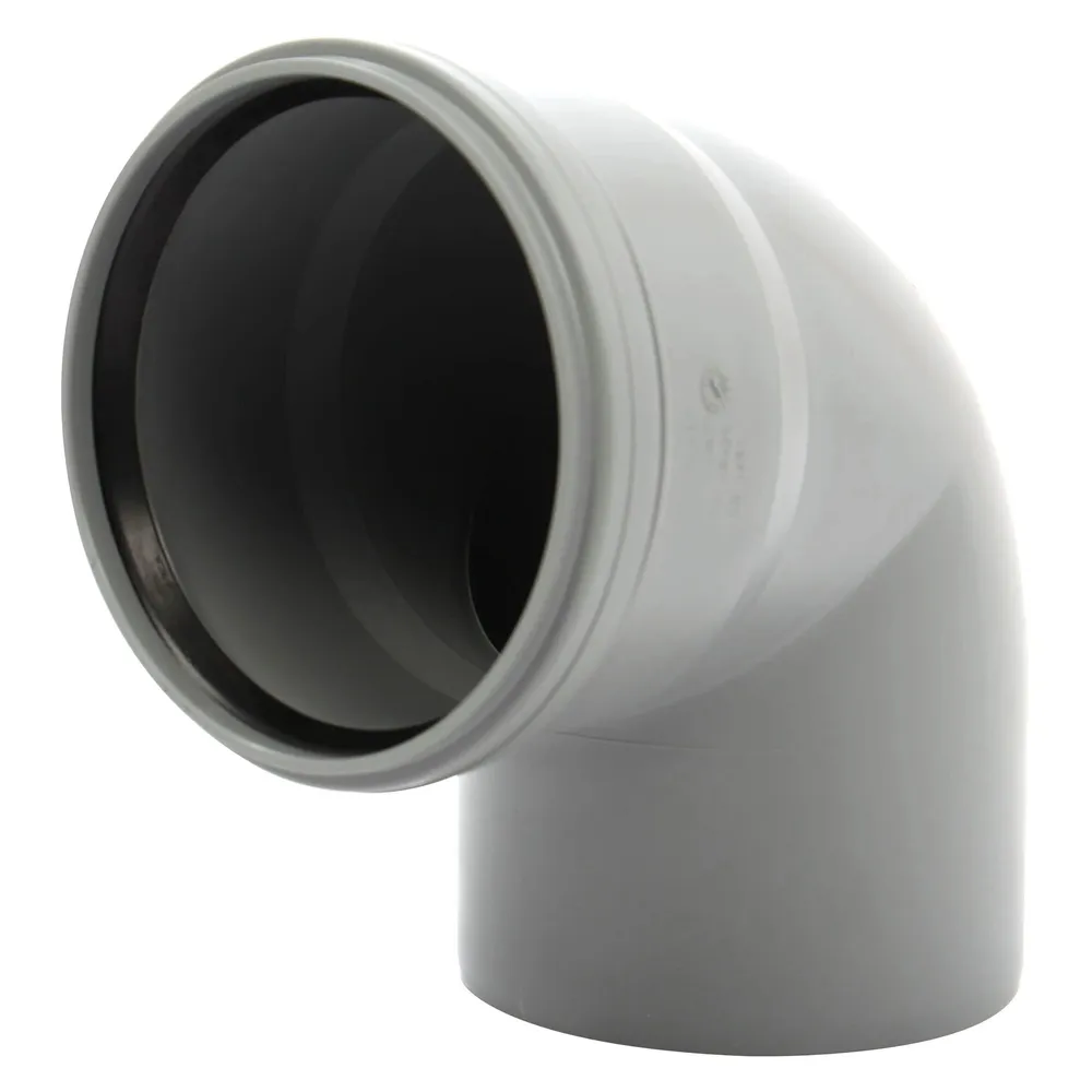 Cot polipropilena, pentru scurgere, gri, D 110 mm, 87 grade