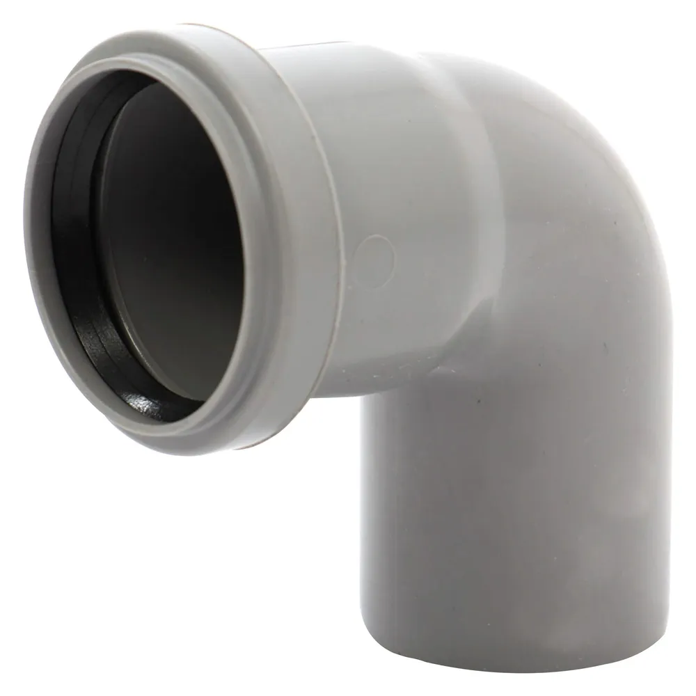 Cot polipropilena, pentru scurgere, gri, D 125 mm, 87 grade