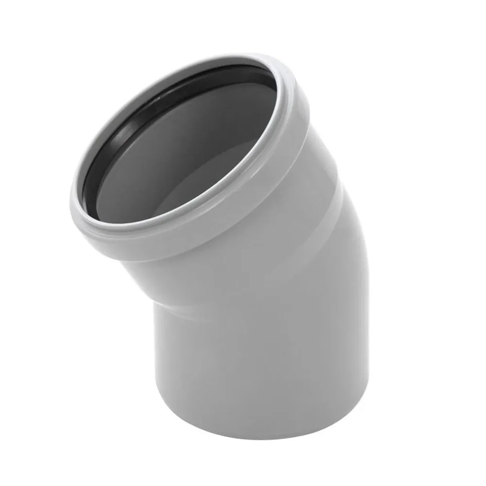Cot polipropilena, pentru scurgere, gri, D 75 mm, 30 grade