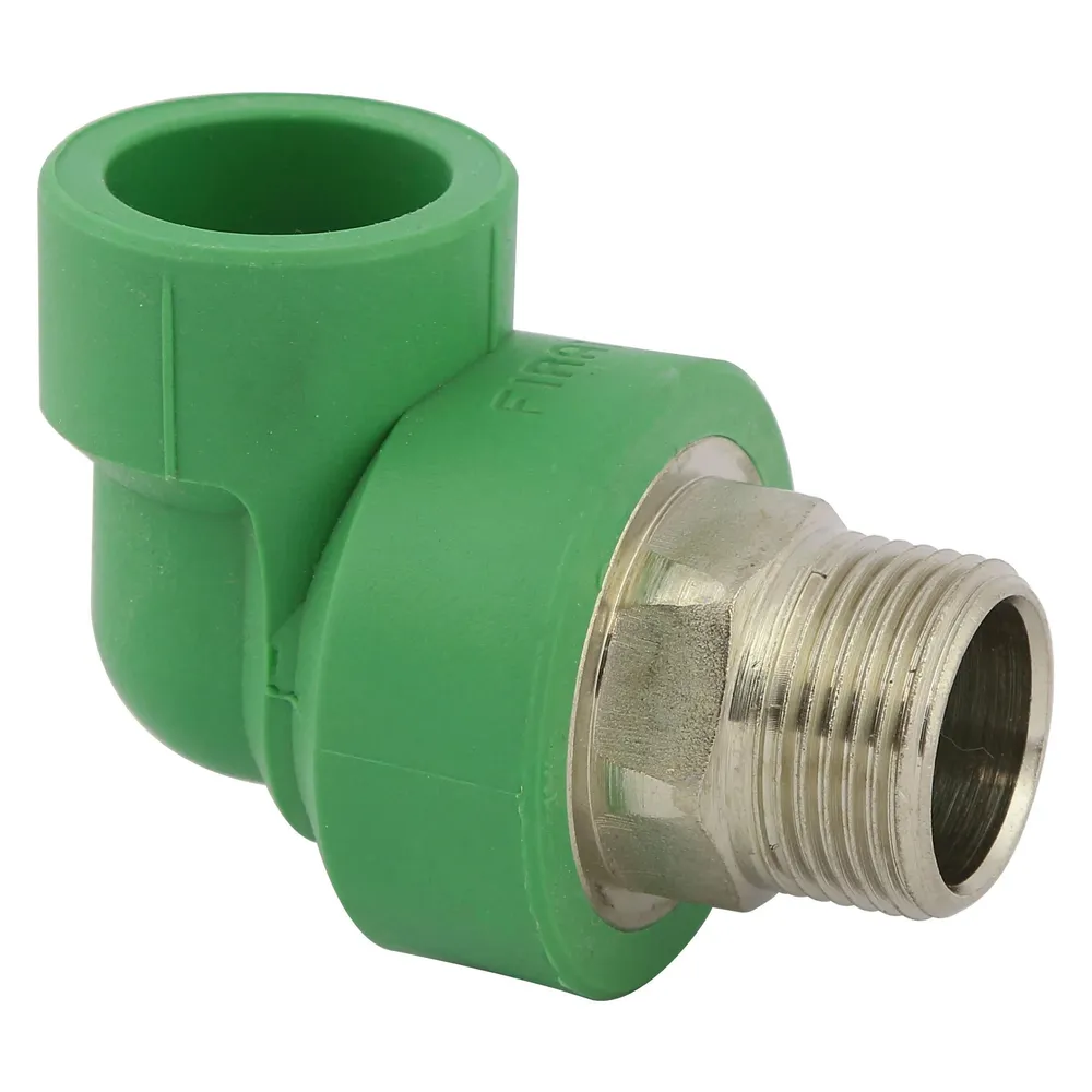 Cot PPR, 25 mm x 1/2", filet exterior, verde, 90 grade