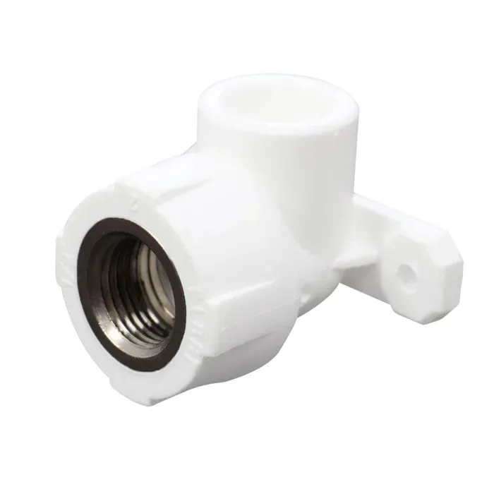 Cot PPR, cu flansa, D 25 mm x 1/2", filet interior - exterior, alb, 90 grade