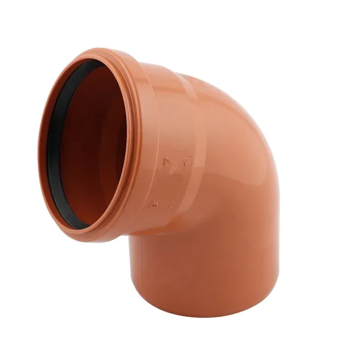 Cot PVC, cu inel, D 125 mm, 67 grade, portocaliu
