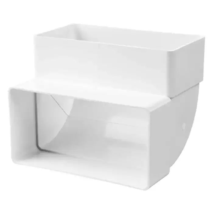Cot tip canal plat, vertical, Vents 7272, PVC, 90 grade, 120 x 60 mm
