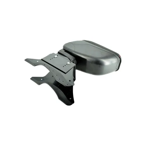 Cotiera auto universala cu baza metalica negru cusatura rosie — imaginea 4