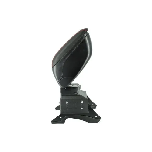 Cotiera auto universala cu baza metalica negru cusatura rosie — imaginea 3