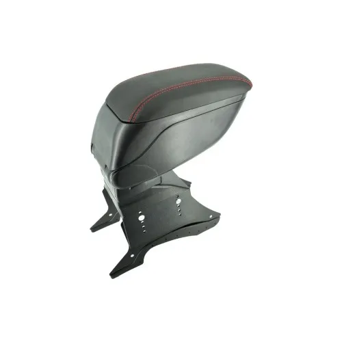 Cotiera auto universala cu baza metalica negru cusatura rosie