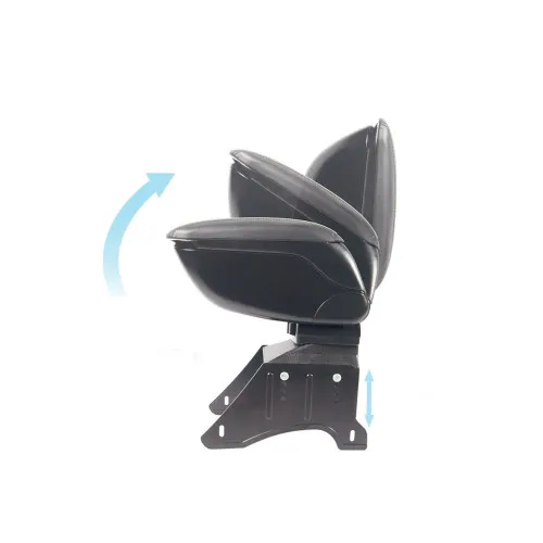 Cotiera auto universala neagra cu suport metalic — imaginea 2