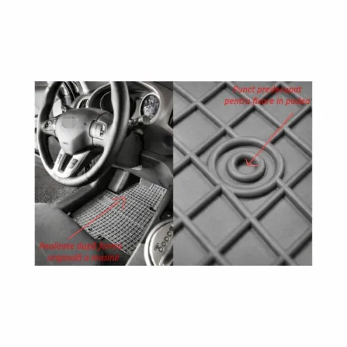 Covoare interior cauciuc El Toro compatibile Renault Trafic II 2001-2004 P60 — imaginea 2