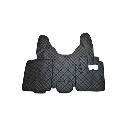 Covor auto imitatie piele dedicat Camion DAF XF 105 cutie automata Negru/Rosu