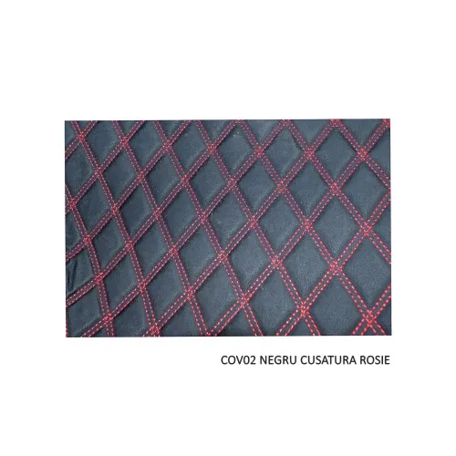 Covor auto imitatie piele romb compatibil Audi A8-D4 2011-> — imaginea 6