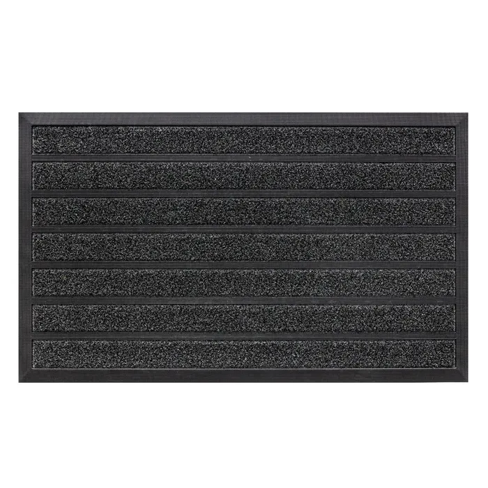 Covor intrare exterior Bellini, 45 x 75 cm, poliester, antracit, dreptunghiular