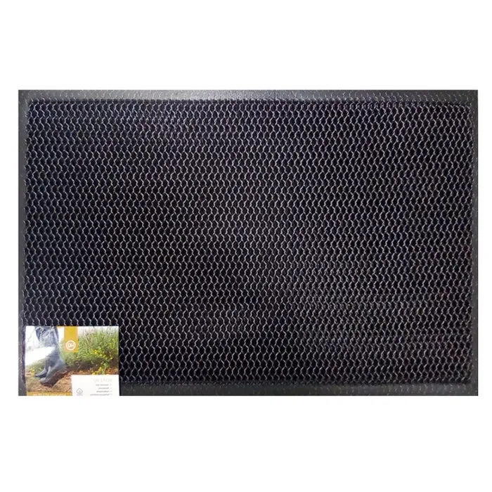 Covor intrare interior / exterior Hamat 314 Blitz 3D, 40 x 60 cm, poliester, antracit, dreptunghiular