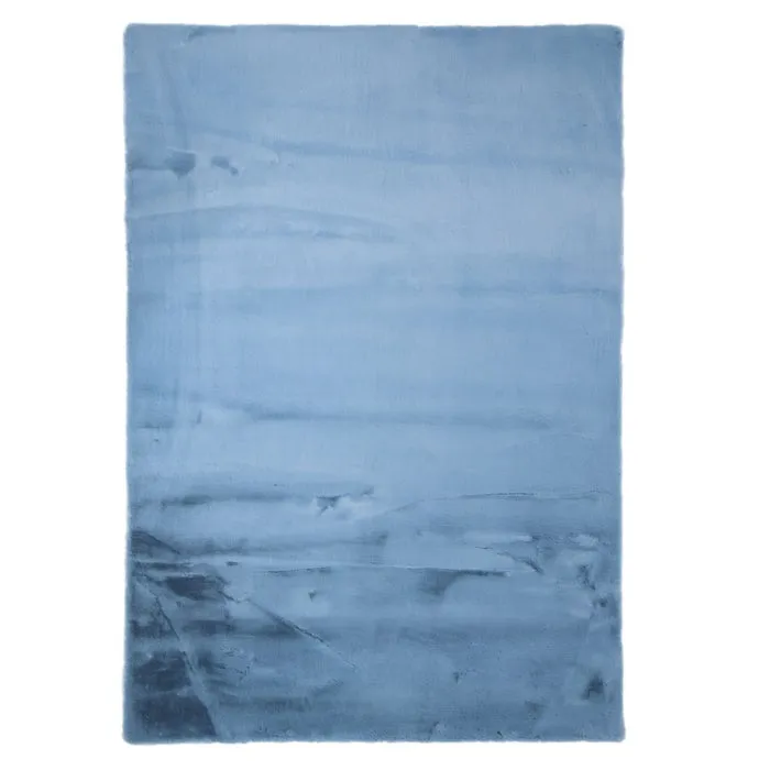 Covor living / dormitor Chip Pes 7050, 160 x 230 cm, poliester, albastru deschis, dreptunghiular