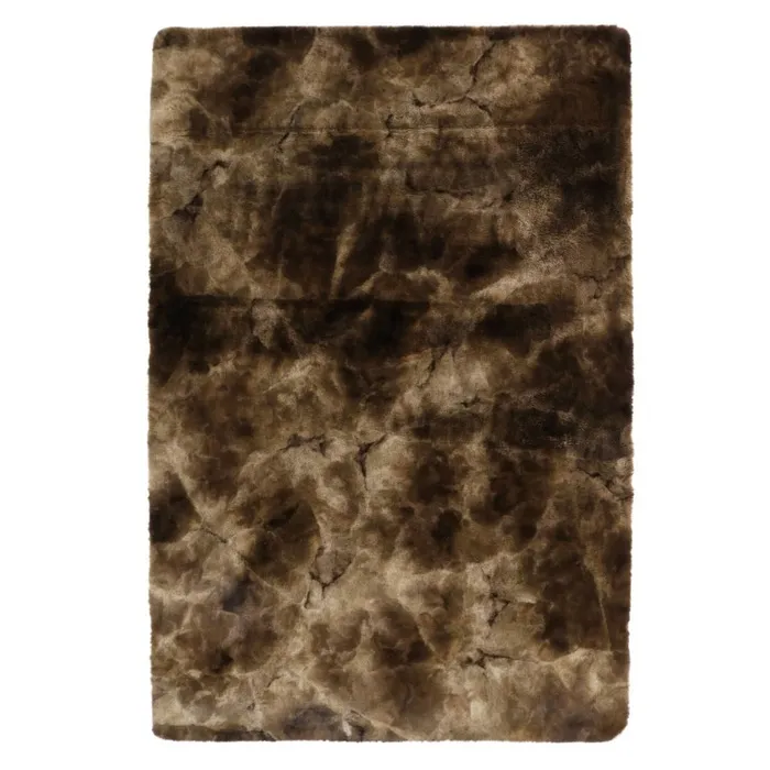 Covor living / dormitor Chip Pes YHZL-3L, 160 x 230 cm, poliester, maro, dreptunghiular