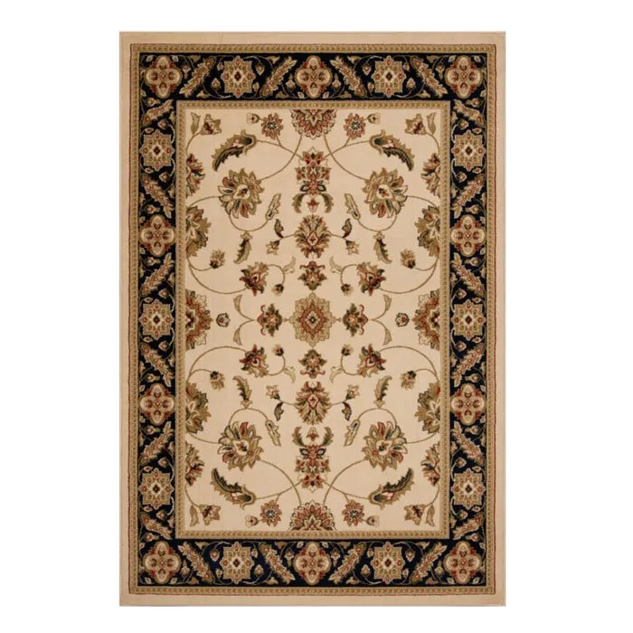 Covor living / dormitor Oriental Weavers Bristol 1339-CG1-I, 80 x 120 cm, polipropilena, maro + bej + negru, dreptunghiular