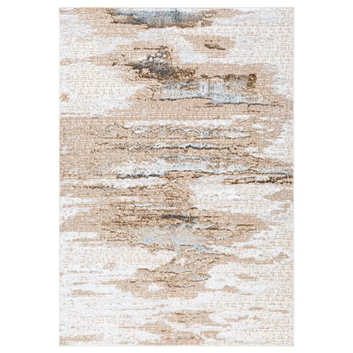 Covor living / dormitor Oriental Weavers Evaz 28001-WD5-W, 80 x 120 cm, poliester, crem + bej, dreptunghiular