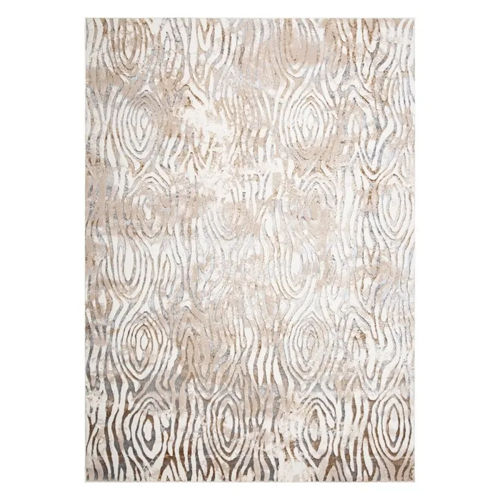Covor living / dormitor Oriental Weavers Evaz 50001-WD5-Z Shine, 80 x 120 cm, poliester, crem + bej + gri, dreptunghiular