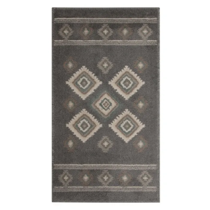 Covor living / dormitor Oriental Weavers Norway E 5960/EM1, 67 x 120 cm, polipropilena BCF, gri, dreptunghiular