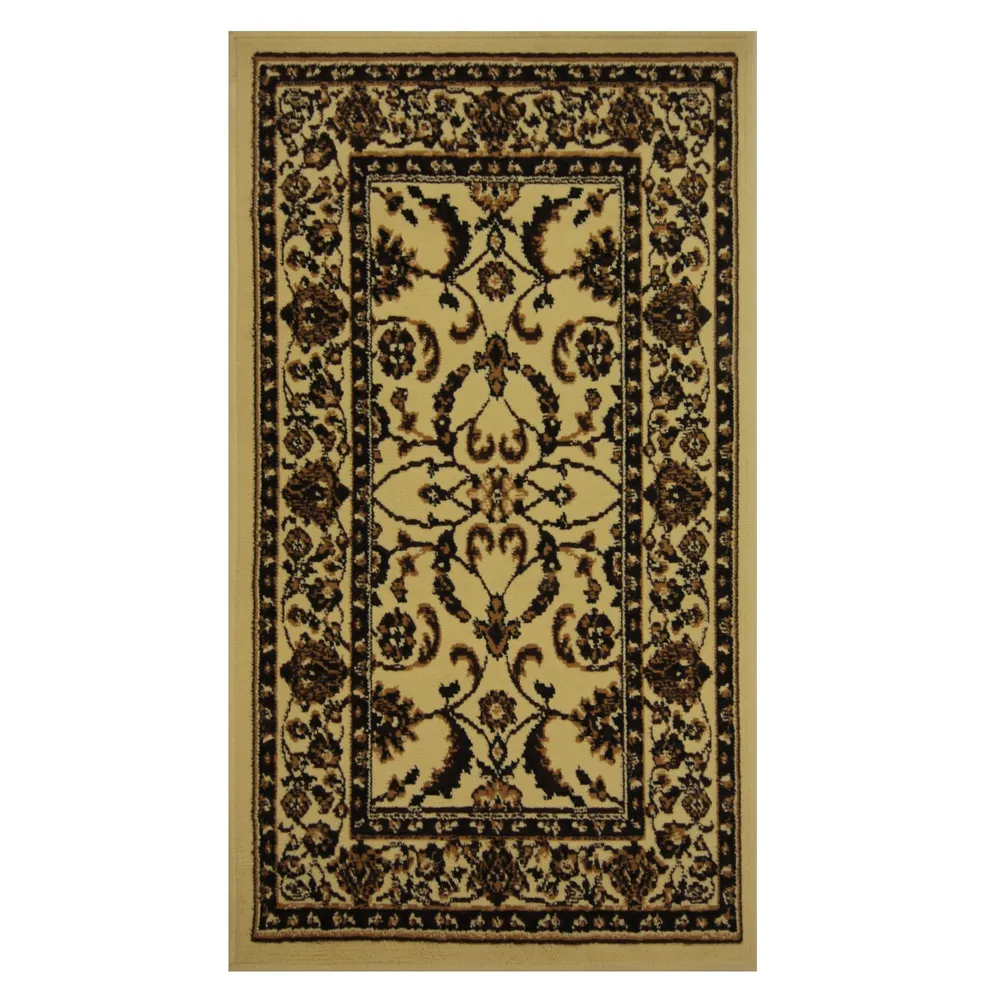 Covor living / dormitor Oriental Weavers Pronto W 33/X88, dimensiune 80 x 140 cm, polipropilena, crem, dreptunghiular