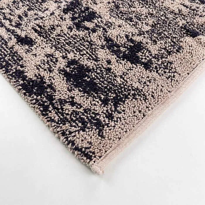 Covoras baie Saniplast Corten, antiderapant, bej + negru, 55 x 90 cm