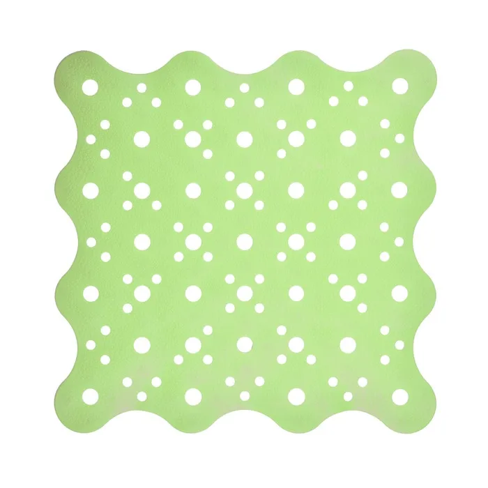 Covoras baie Saniplast Oceano 4FPA274006, antiderapant, verde, 51 x 51 cm