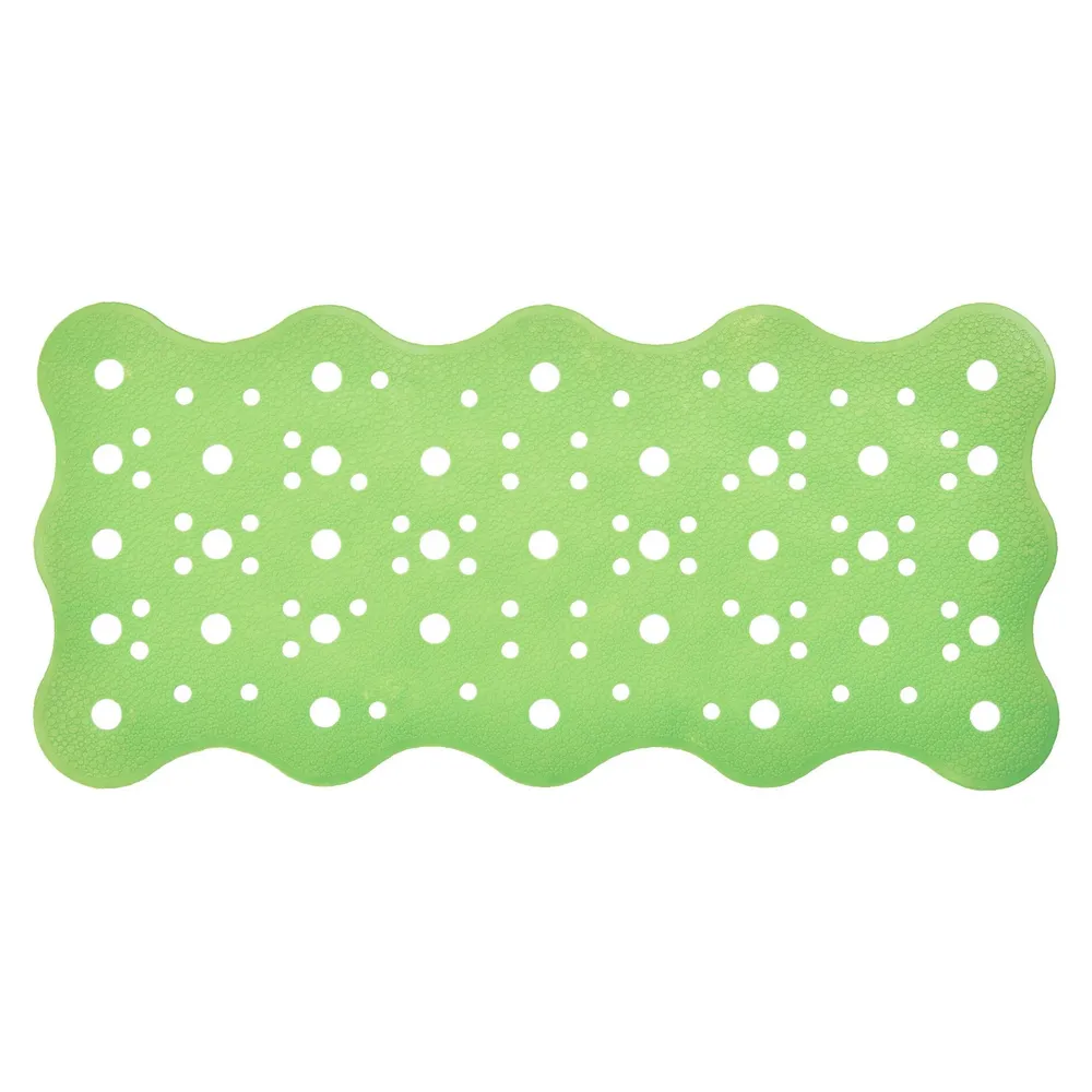 Covoras baie Saniplast Oceano 4FPA274506, antiderapant, verde, 34 x 72 cm