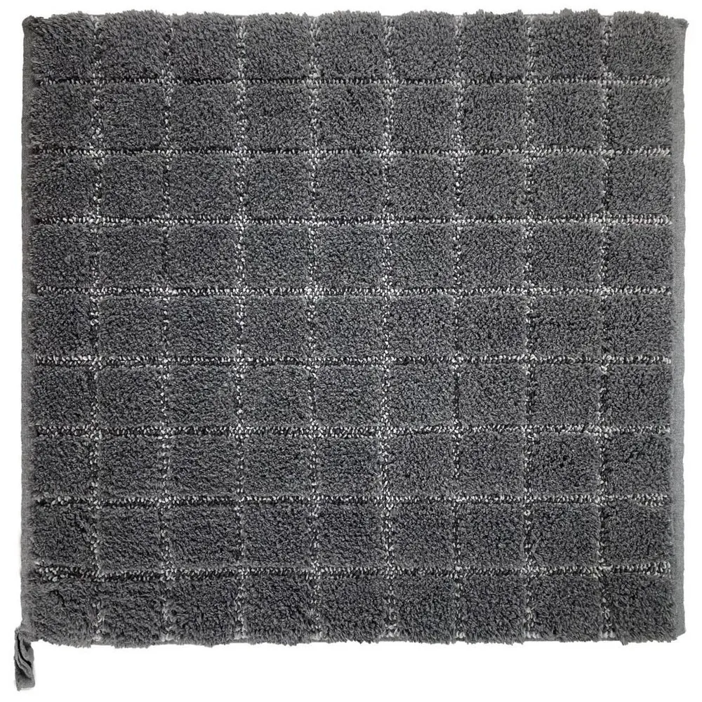 Covoras baie Saniplast Plaza, antiderapant, gri inchis, 60 x 60 cm
