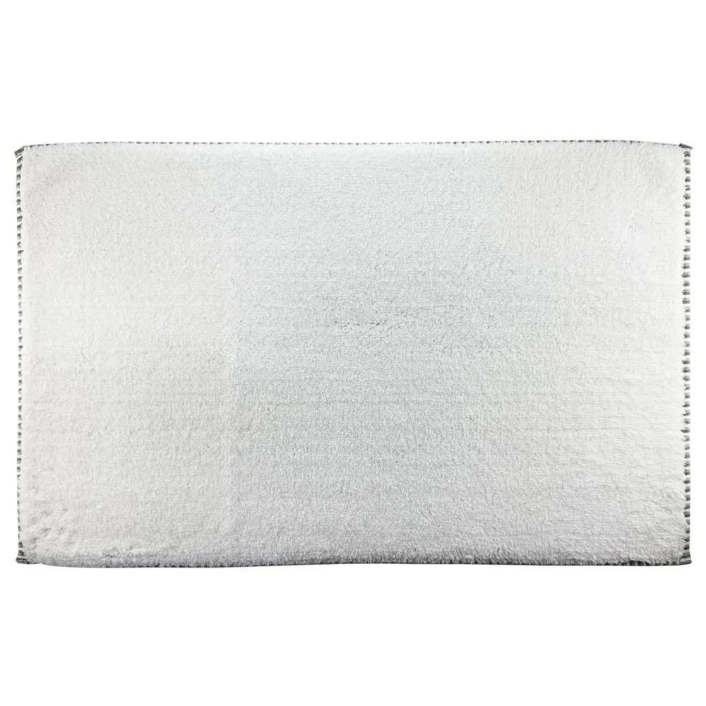 Covoras baie Saniplast Samoa, antiderapant, alb, 60 x 90 cm