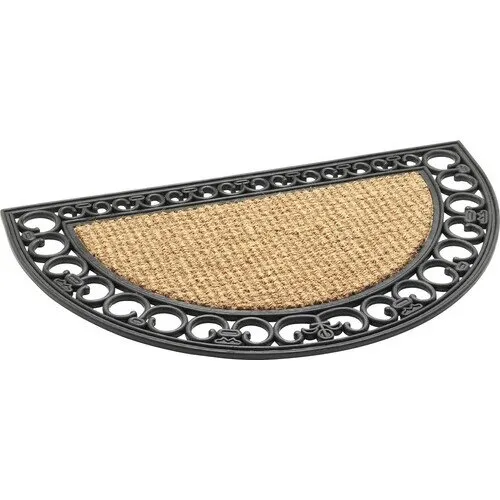 Covoras Intrare Cauciuc/cocos Semicerc Natur 45x75 Cm