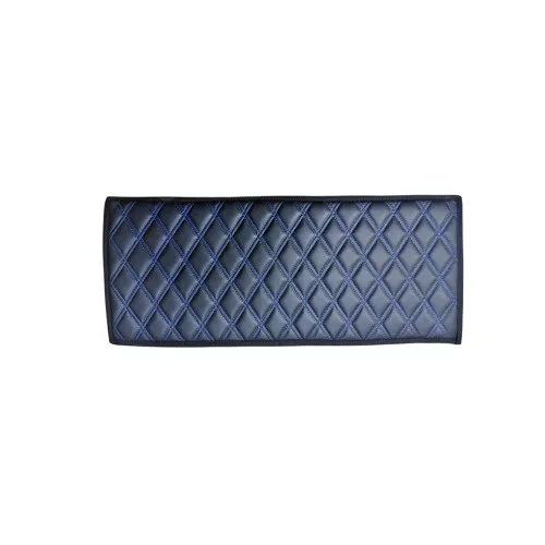 Covoras tunel imitatie piele negru cusatura albastra 25x60cm