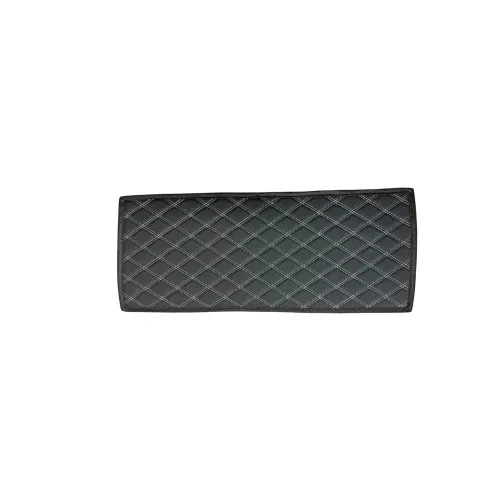 Covoras tunel imitatie piele negru cusatura gri 25x60cm