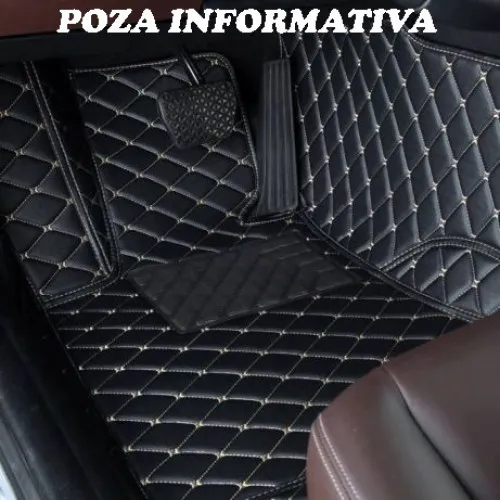 Covorase auto LUX PIELE 5D Mercedes S-Class W221 2005-2013 scurt ( 5D-06 cusatura bej ) — imaginea 2