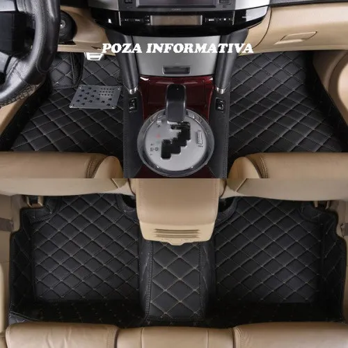 Covorase auto LUX PIELE 5D VW Sharan 2012-> ( 5D-035 cusatura bej )