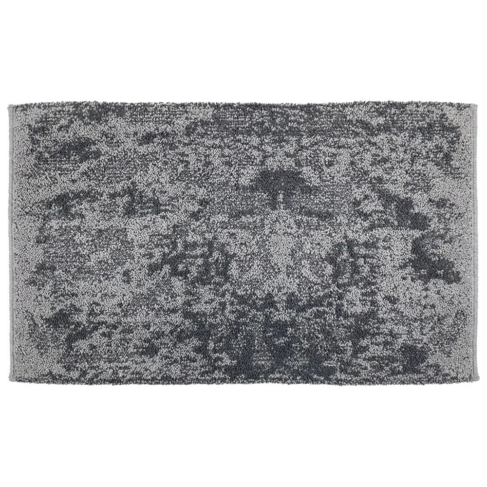 Covorase baie Saniplast Corten, antiderapant, gri, 55x90cm