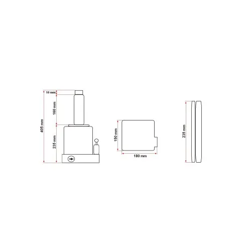 Cric hidraulic tip piston, sarcina maxima suportata 20T / DISCRH20 — imaginea 4