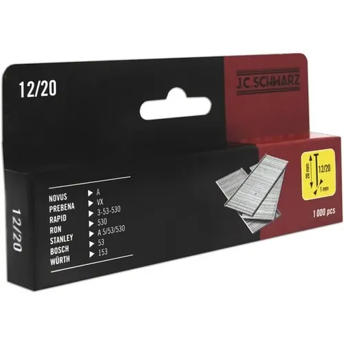 Cuie zincate 12x20mm, 1000 bucati