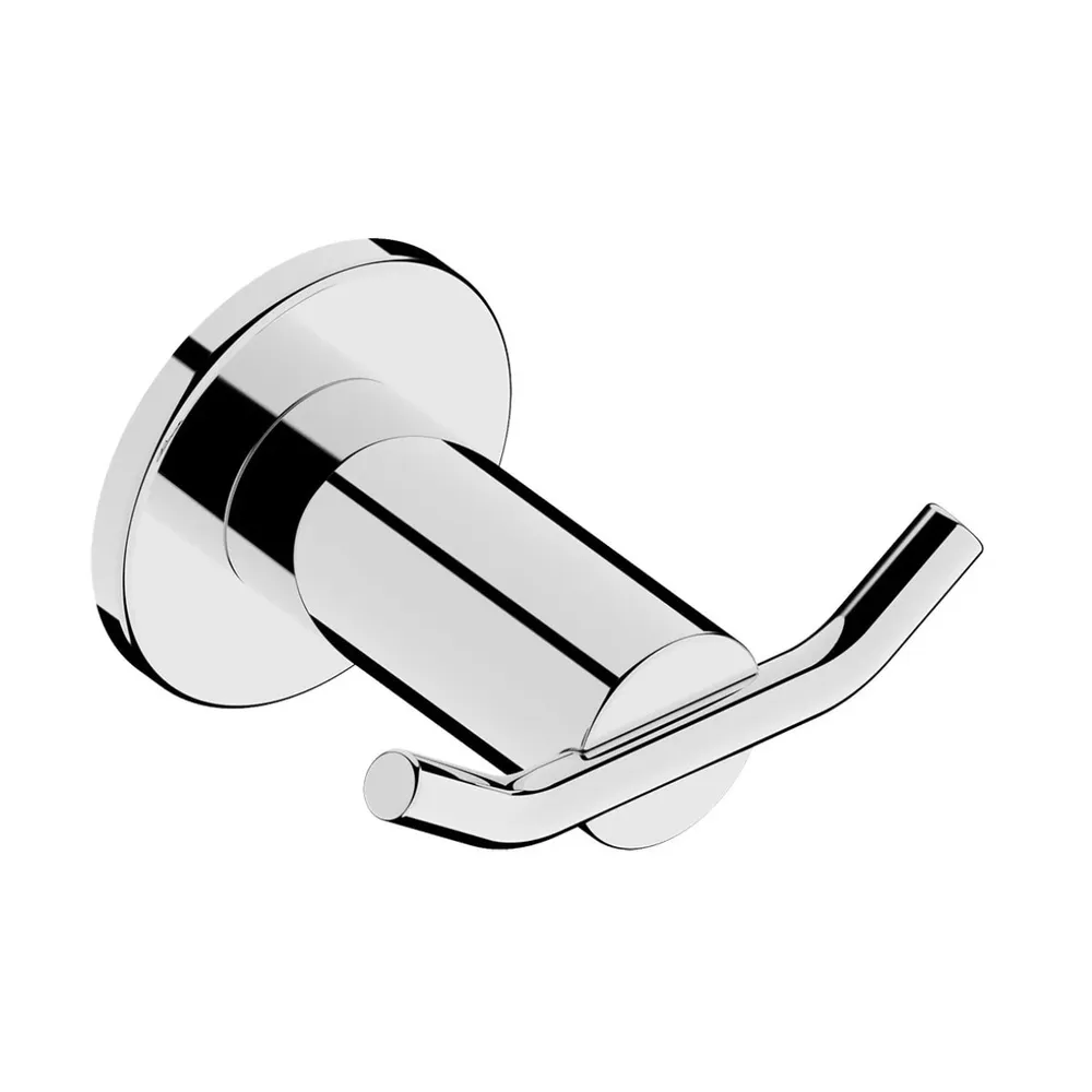 Cuier baie Ferro Smile ASM06, montaj pe perete, cu doua agatatori