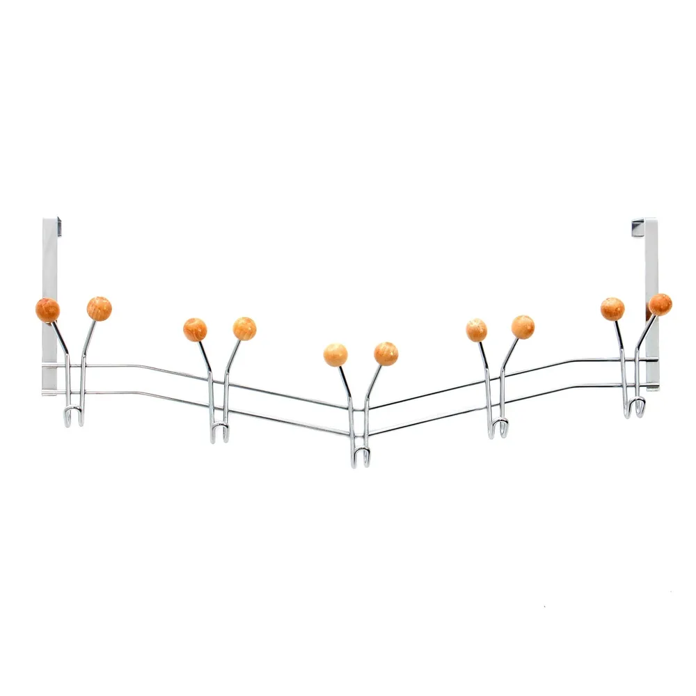 Cuier baie Rustic MG083, montaj usa, cu 10 agatatori