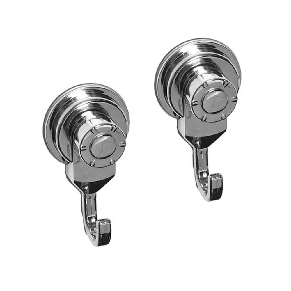 Cuier baie Tendance CR9718102, montaj pe perete, cu ventuza, set 2 bucati