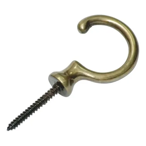 Cuier decorativ 11x32x22mm, metal alama brunat