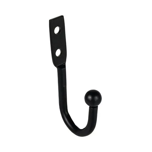 Cuier pentru dulap 6x48x27mm, metal negru