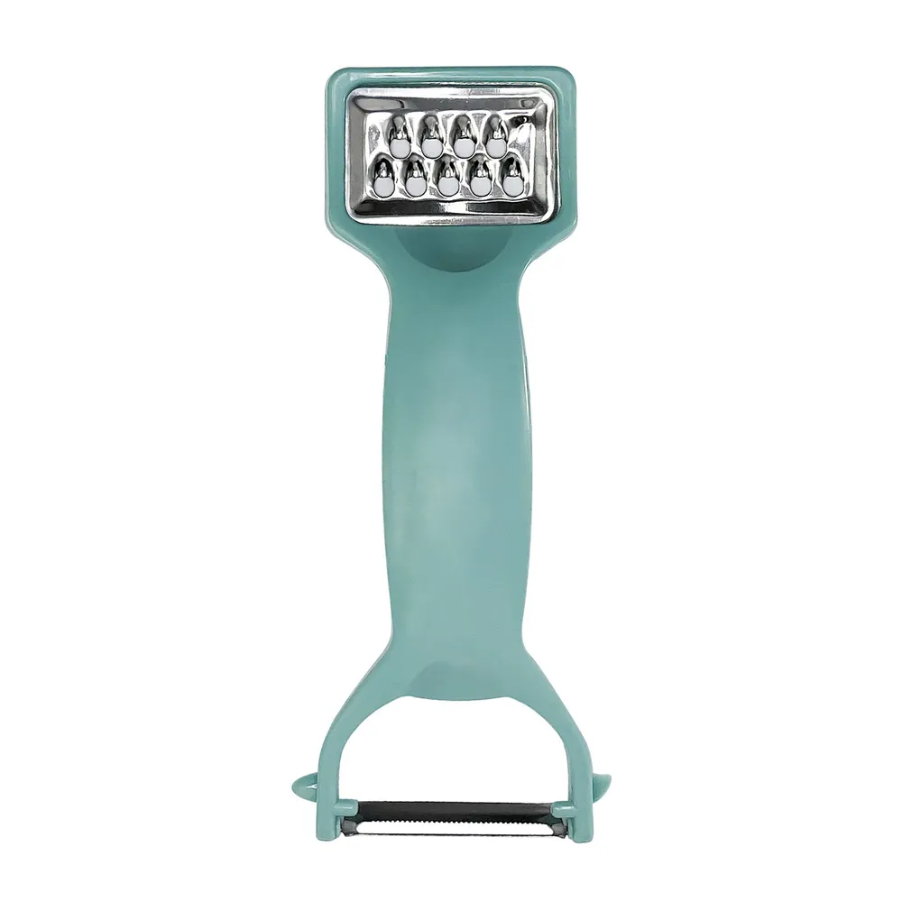 Curatator legume P003001, inox + plastic, albastru, 17.5 x 7.3 cm