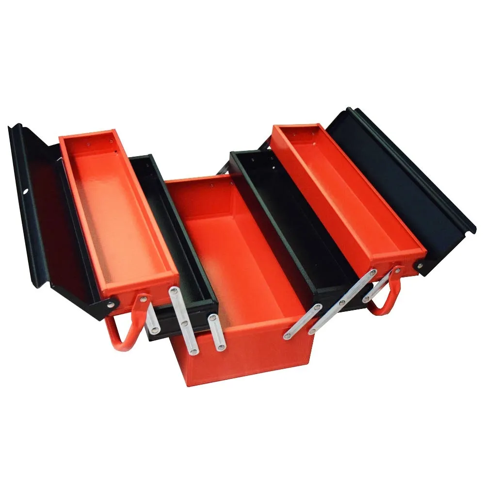 Cutie metalica pentru scule, rabatabila, 5 compartimente, Kronus, 420 x 205 x 205 mm